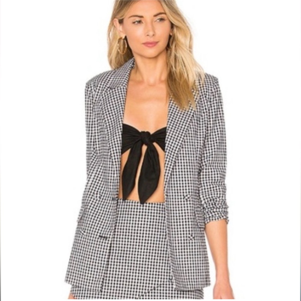 Majorelle Gingham Blazer